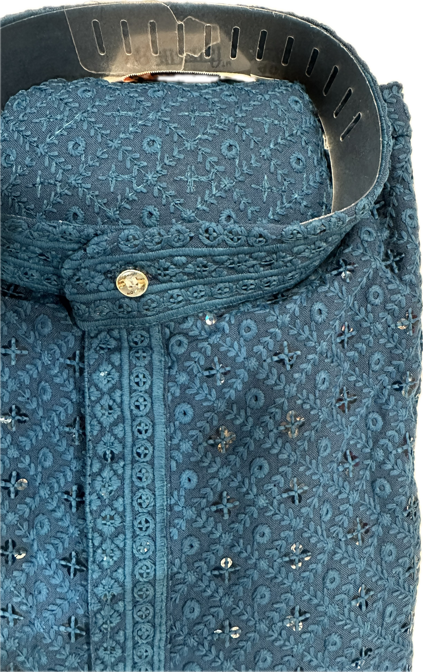 Men’s Chikan kari Kurta – Tone-on-Tone Embroidery, Formal Ethnic Wear | Available in multiple colours