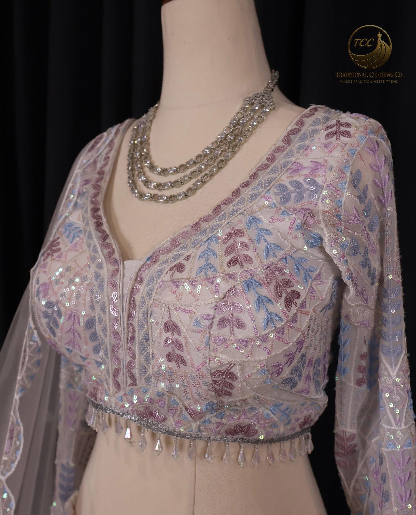 Elegant Embroidered Lehenga Choli – 3-Piece Traditional Set with Dupatta