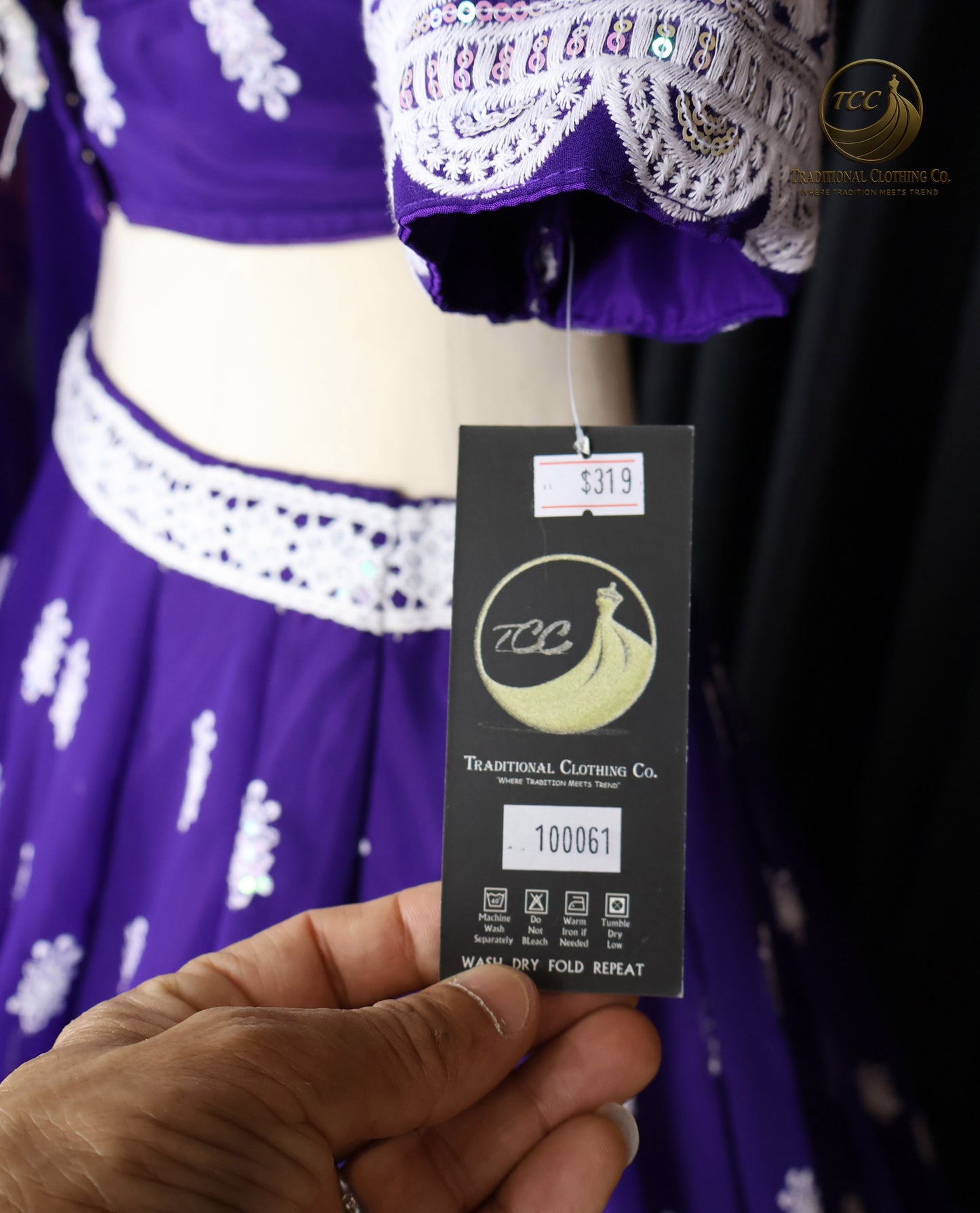 Exquisite Purple Embroidered Lehenga Choli with Tie-Up Back & Sheer Dupatta – Festive & Traditional Wear