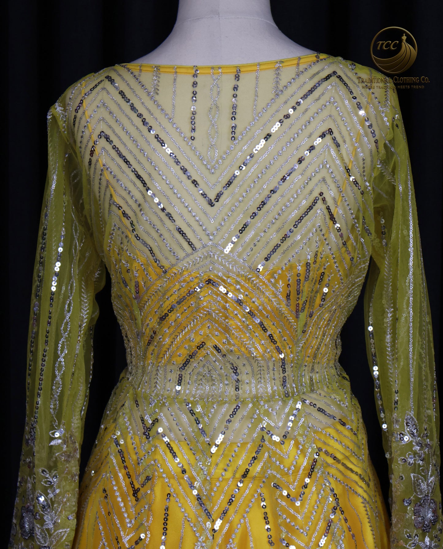 Radiant Yellow Satin Lehenga Choli with Embellished Blouse & Sheer Dupatta – Festive & Traditional Wear