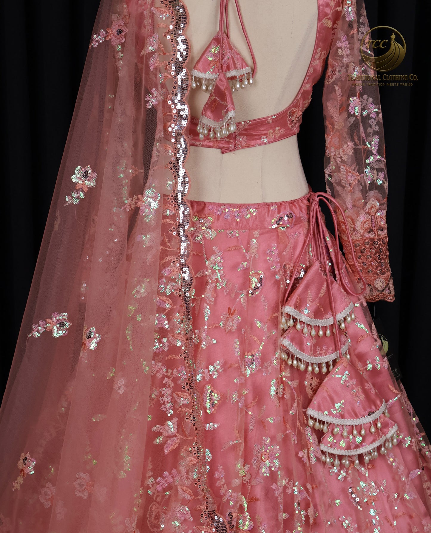 Stunning Pink Embroidered Lehenga Choli – Traditional Festive & Wedding Wear