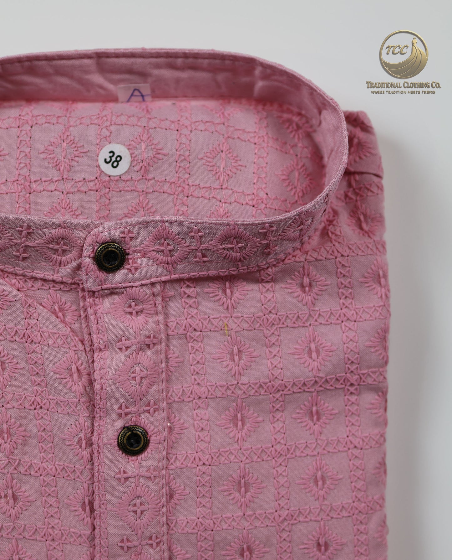 Men’s Chikankari Kurta Set with Tonal Embroidery, Festive Wear | Available in Multiple Colours
