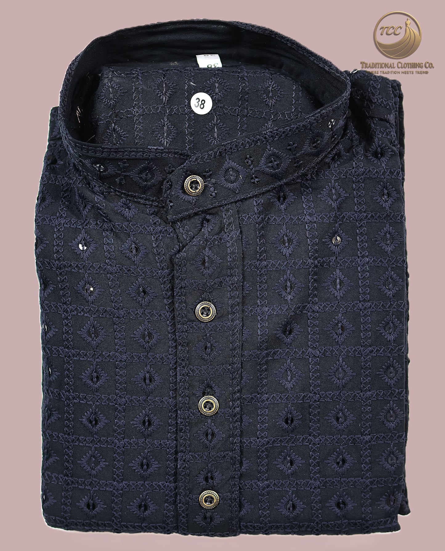 Men’s Chikankari Kurta Set with Tonal Embroidery, Festive Wear | Available in Multiple Colours