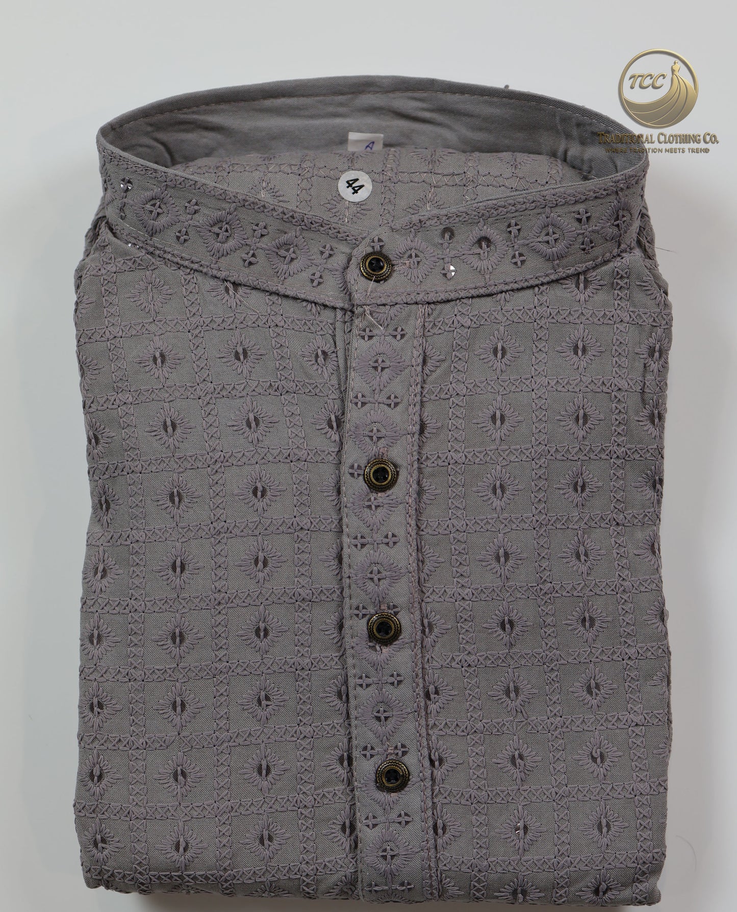 Men’s Chikankari Kurta Set with Tonal Embroidery, Festive Wear | Available in Multiple Colours