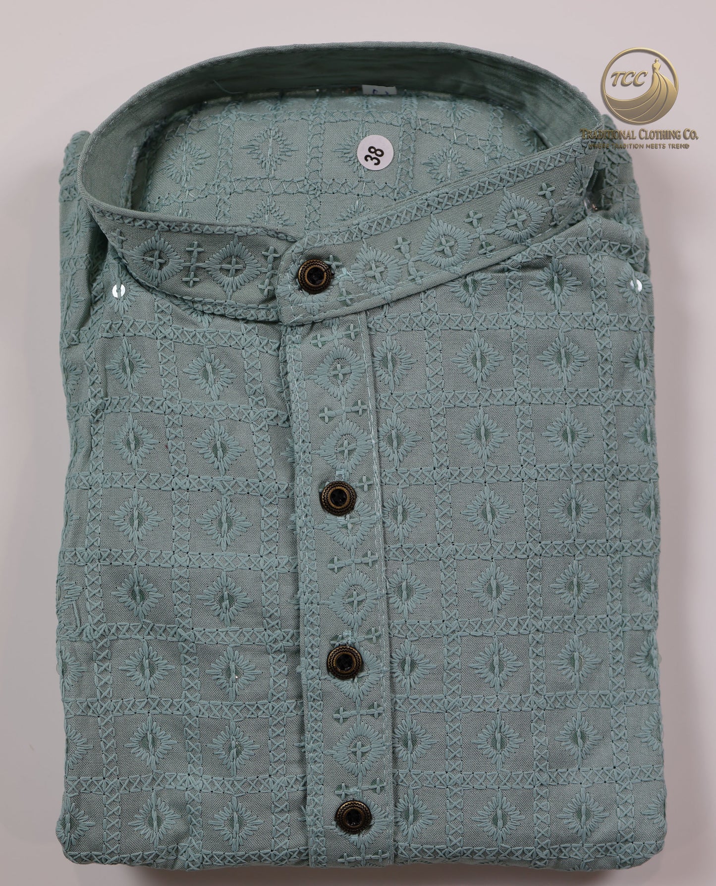 Men’s Chikankari Kurta Set with Tonal Embroidery, Festive Wear | Available in Multiple Colours