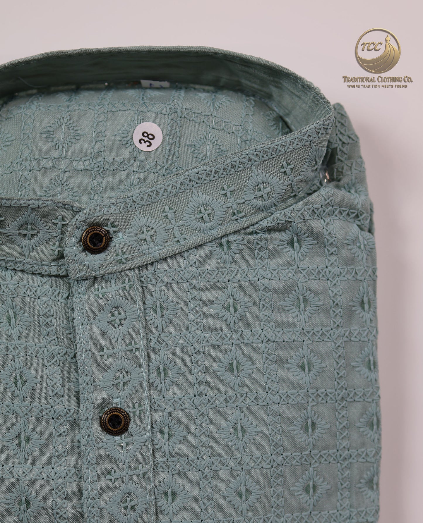 Men’s Chikankari Kurta Set with Tonal Embroidery, Festive Wear | Available in Multiple Colours