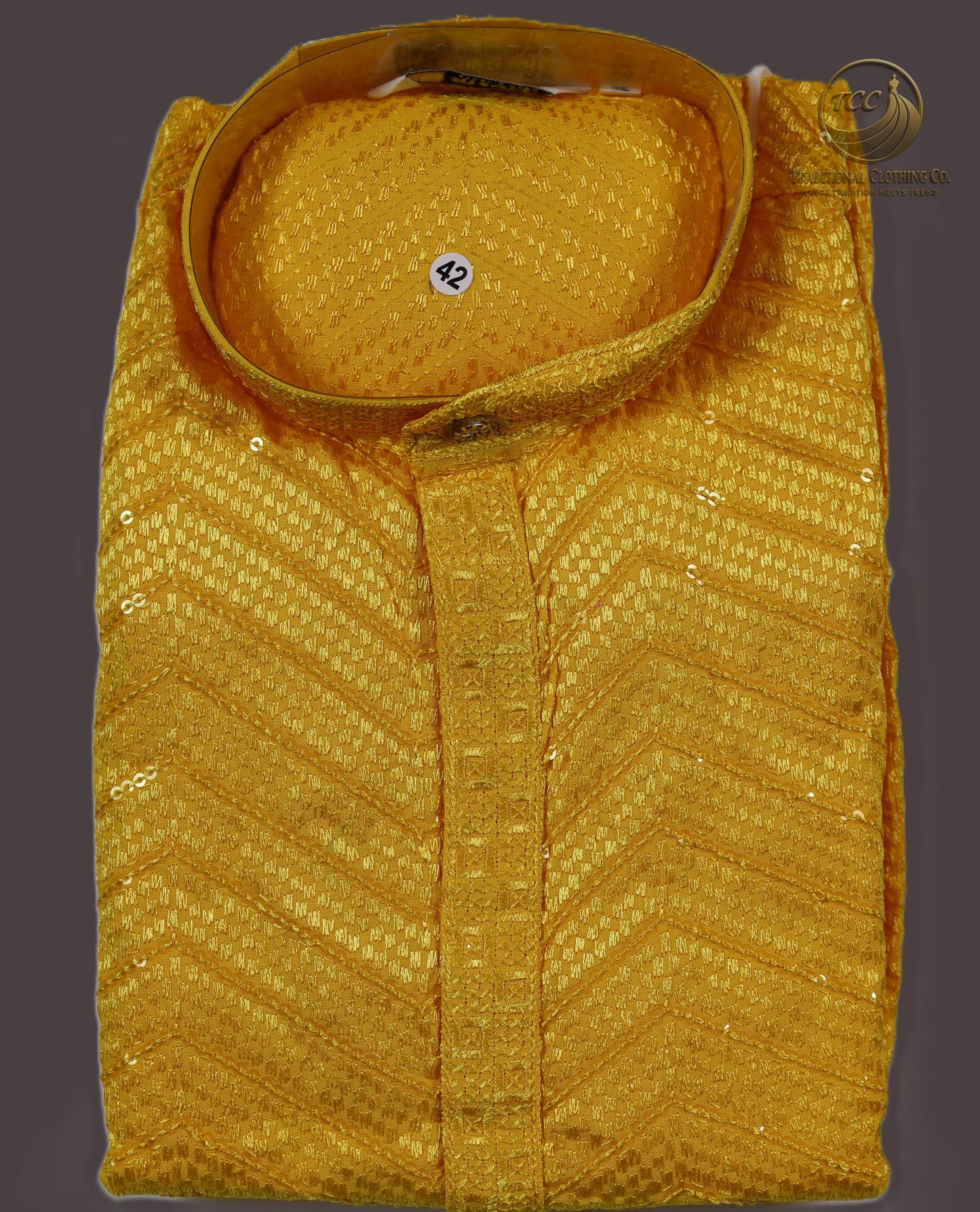 Men’s Chikan Kari Kurta – Hand Embroidered Cotton – Green, Yellow, Olive, Light Green, Red, Blue