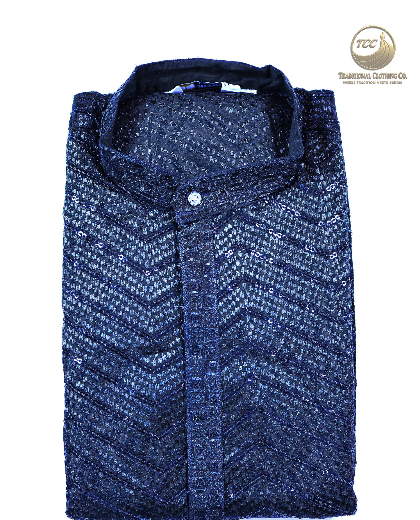 Men’s Chikan Kari Kurta – Hand Embroidered Cotton – Green, Yellow, Olive, Light Green, Red, Blue