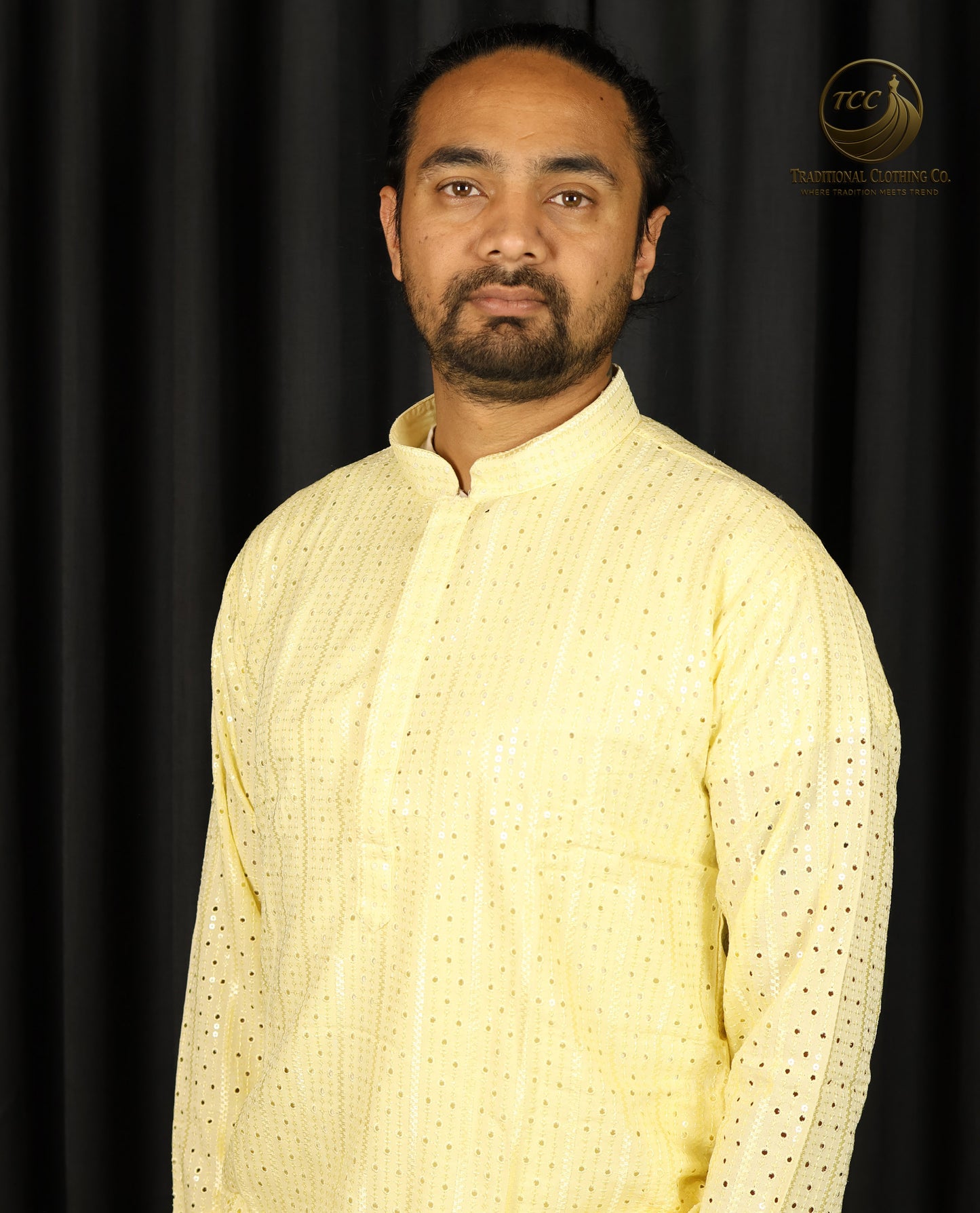Chikankari Kurta – Elegance with Shimmer Accents | Yellow, Light Green, Peach, Dark Blue, Purple and Sky Blue