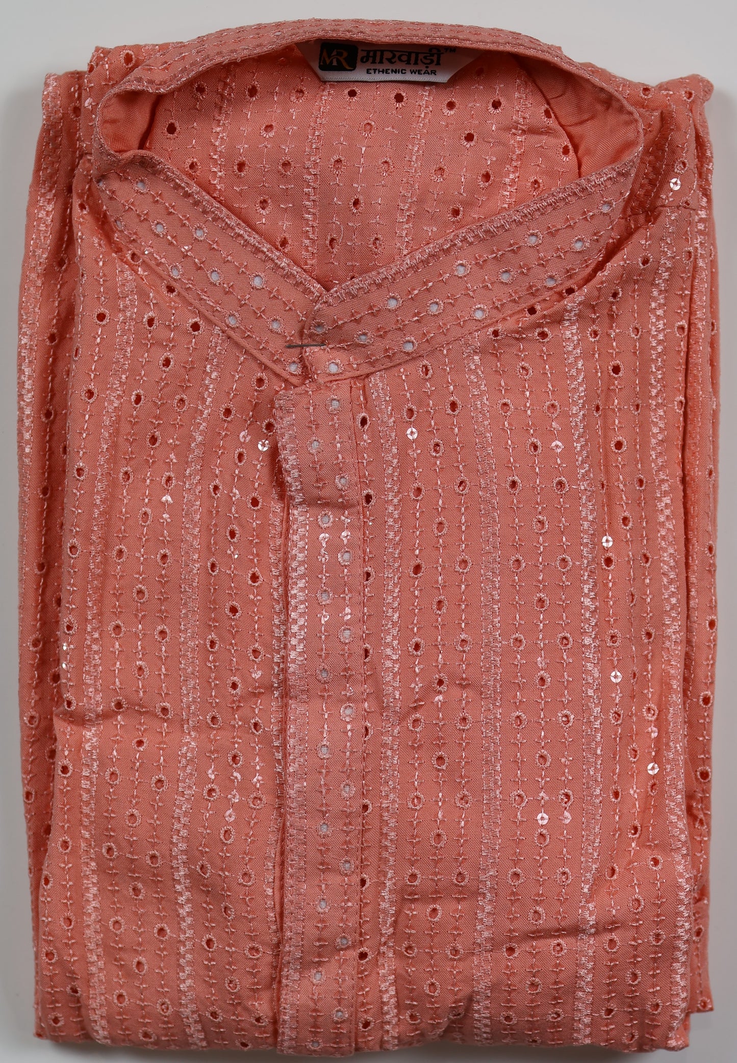 Chikankari Kurta – Elegance with Shimmer Accents | Yellow, Light Green, Peach, Dark Blue, Purple and Sky Blue