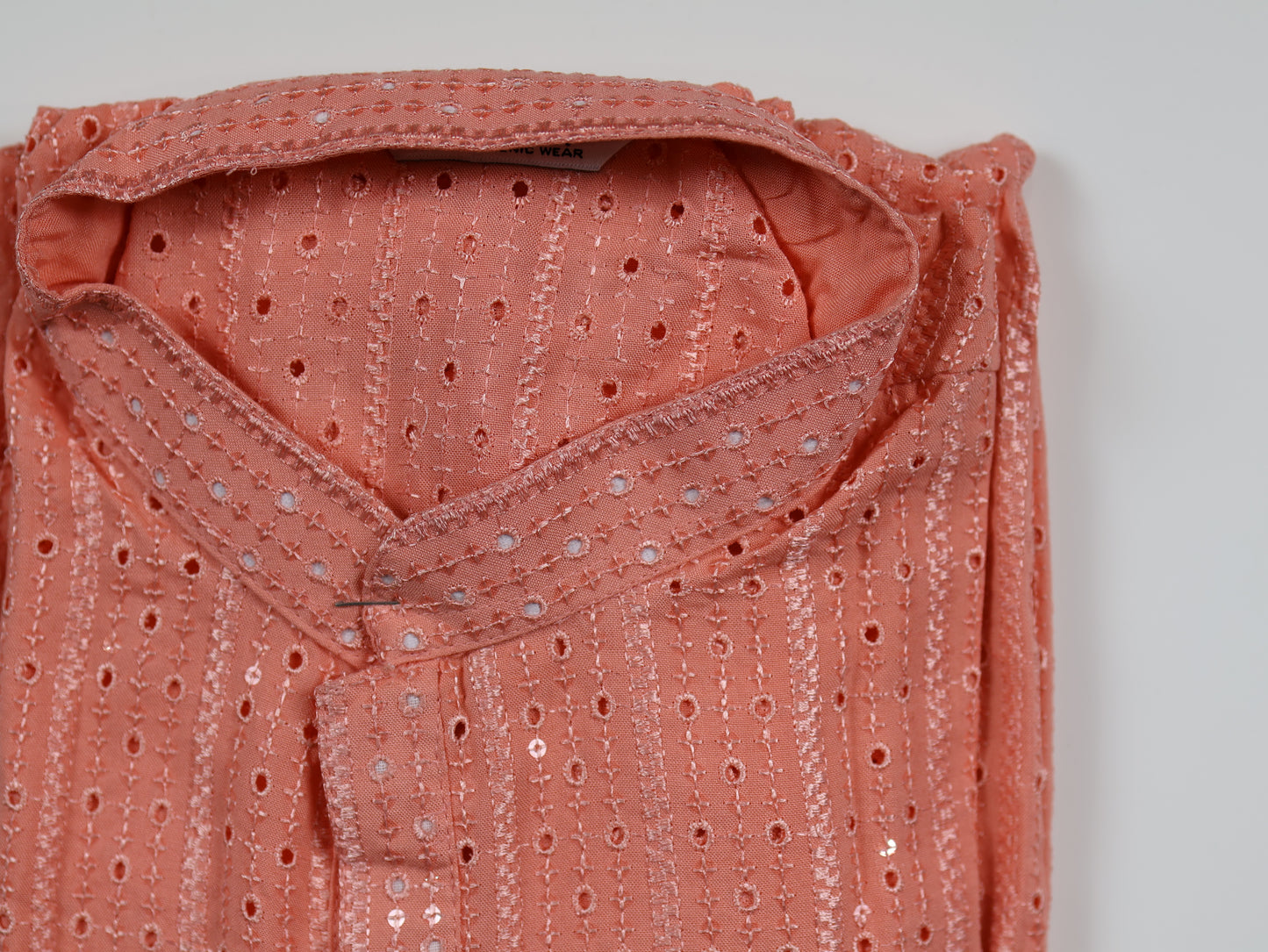 Chikankari Kurta – Elegance with Shimmer Accents | Yellow, Light Green, Peach, Dark Blue, Purple and Sky Blue