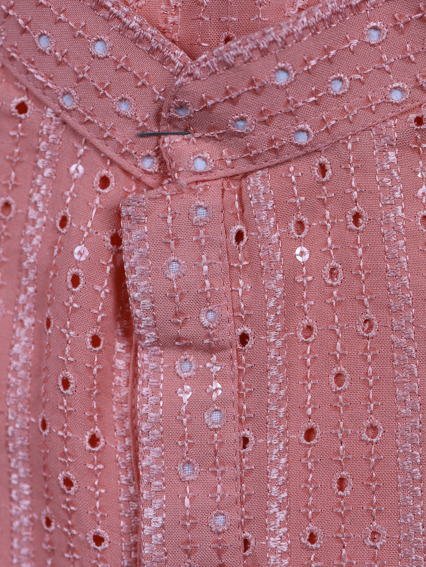 Chikankari Kurta – Elegance with Shimmer Accents | Yellow, Light Green, Peach, Dark Blue, Purple and Sky Blue