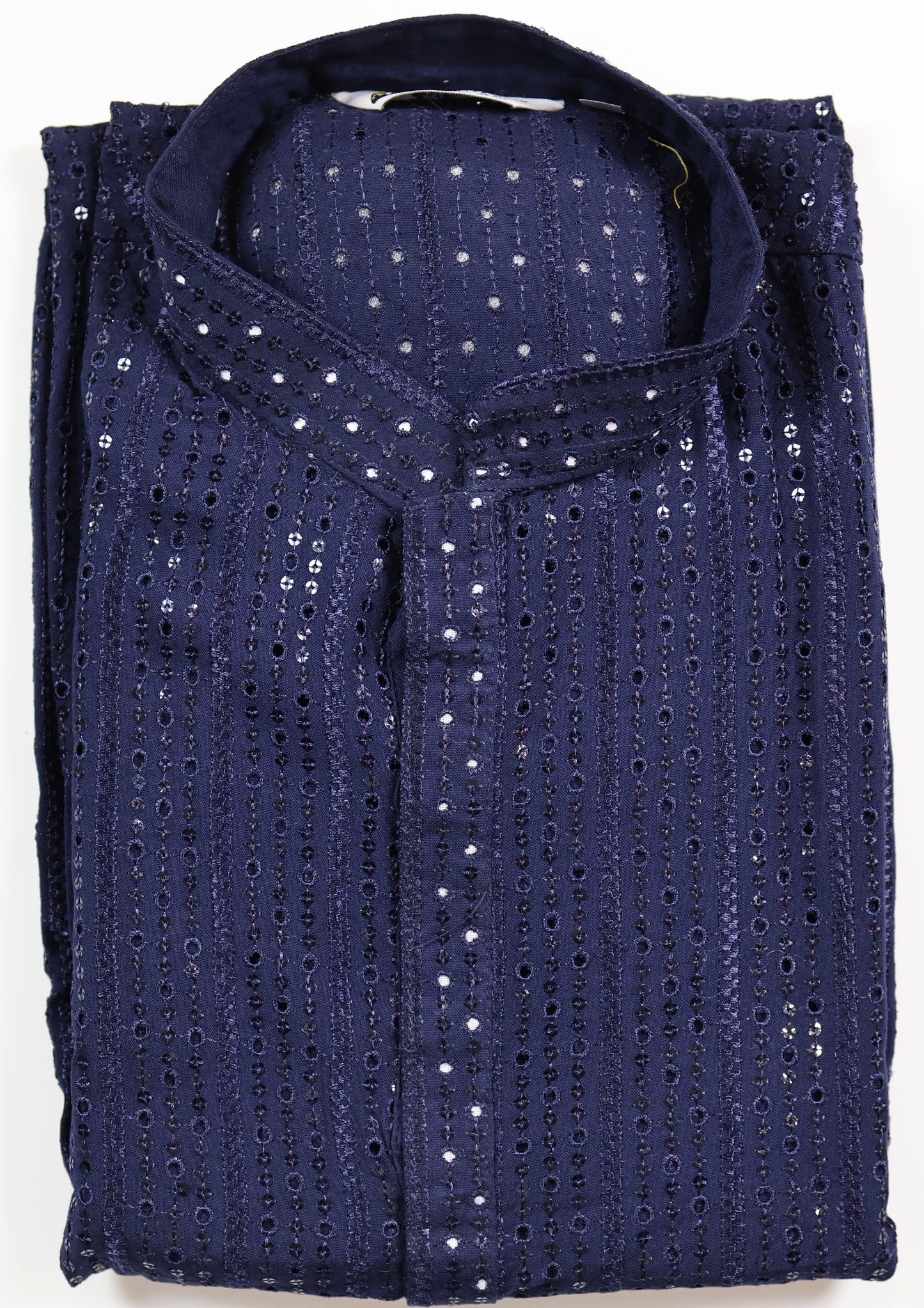 Chikankari Kurta – Elegance with Shimmer Accents | Yellow, Light Green, Peach, Dark Blue, Purple and Sky Blue