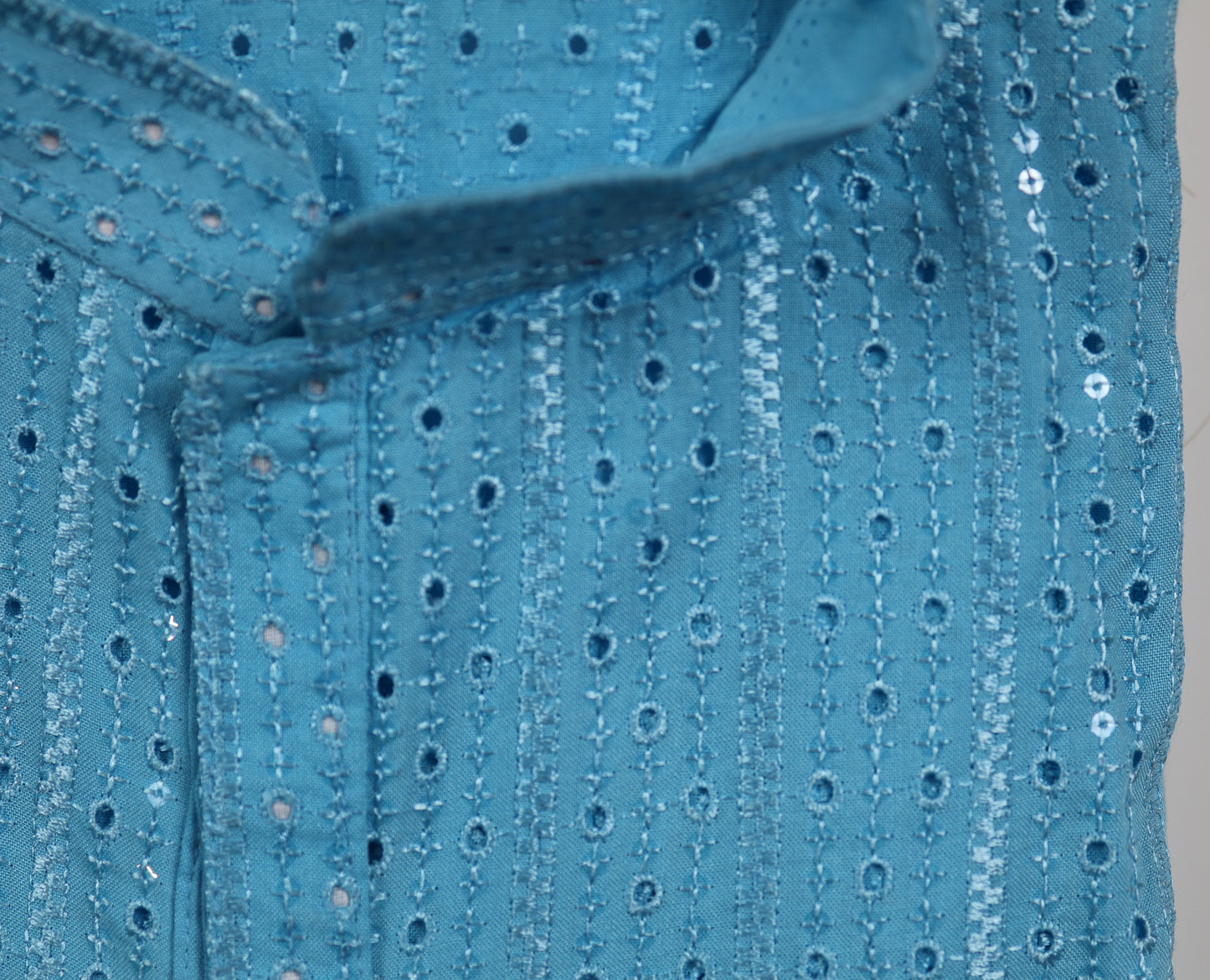 Chikankari Kurta – Elegance with Shimmer Accents | Yellow, Light Green, Peach, Dark Blue, Purple and Sky Blue