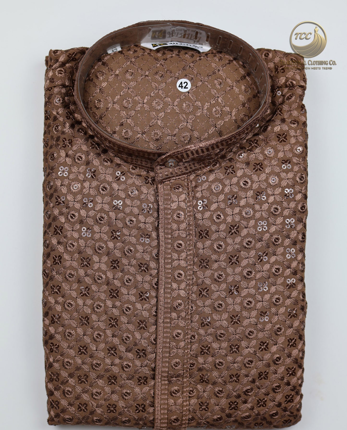 Men’s Chikankari Kurta with Floral Embroidery – Available in Multiple Colours