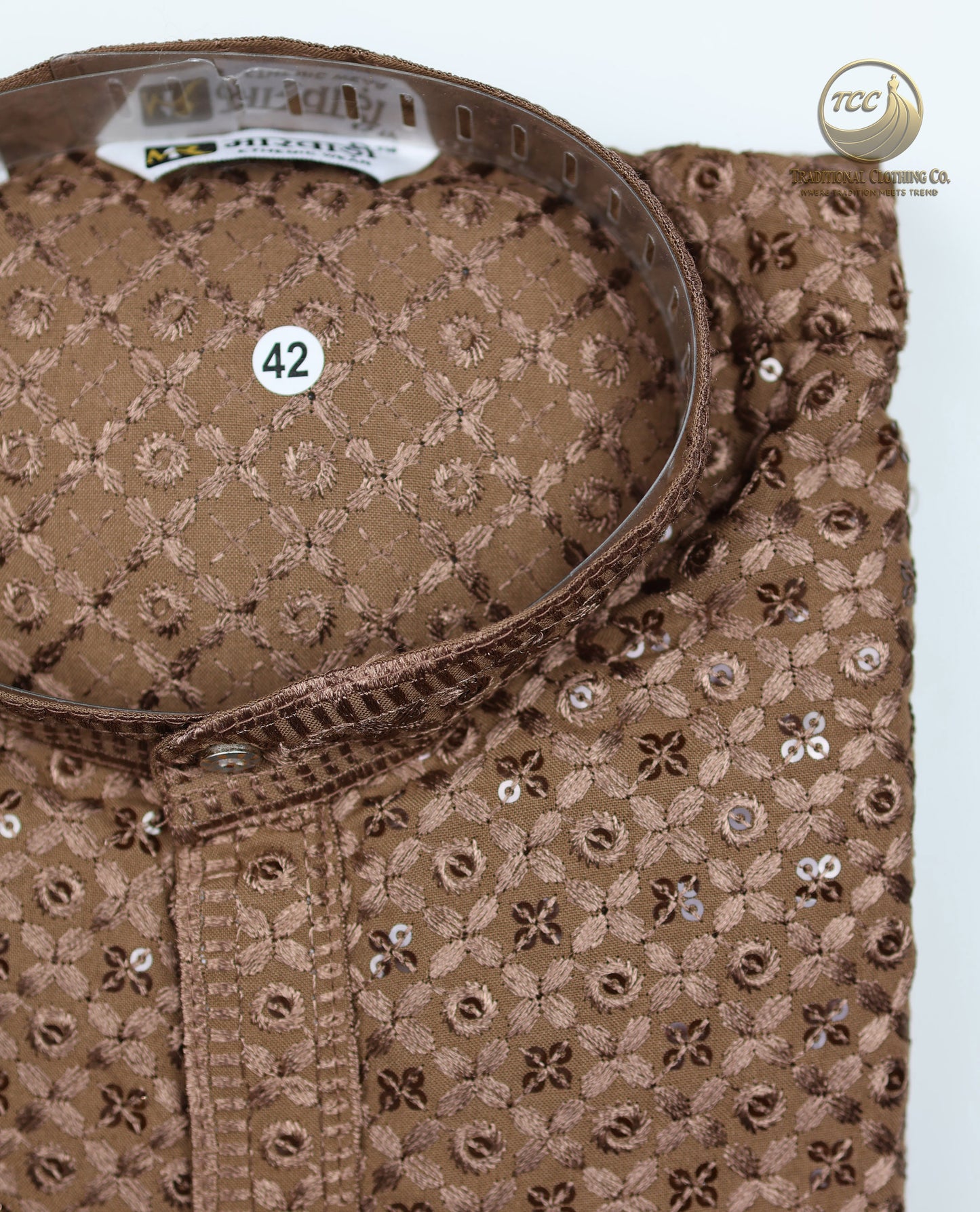 Men’s Chikankari Kurta with Floral Embroidery – Available in Multiple Colours