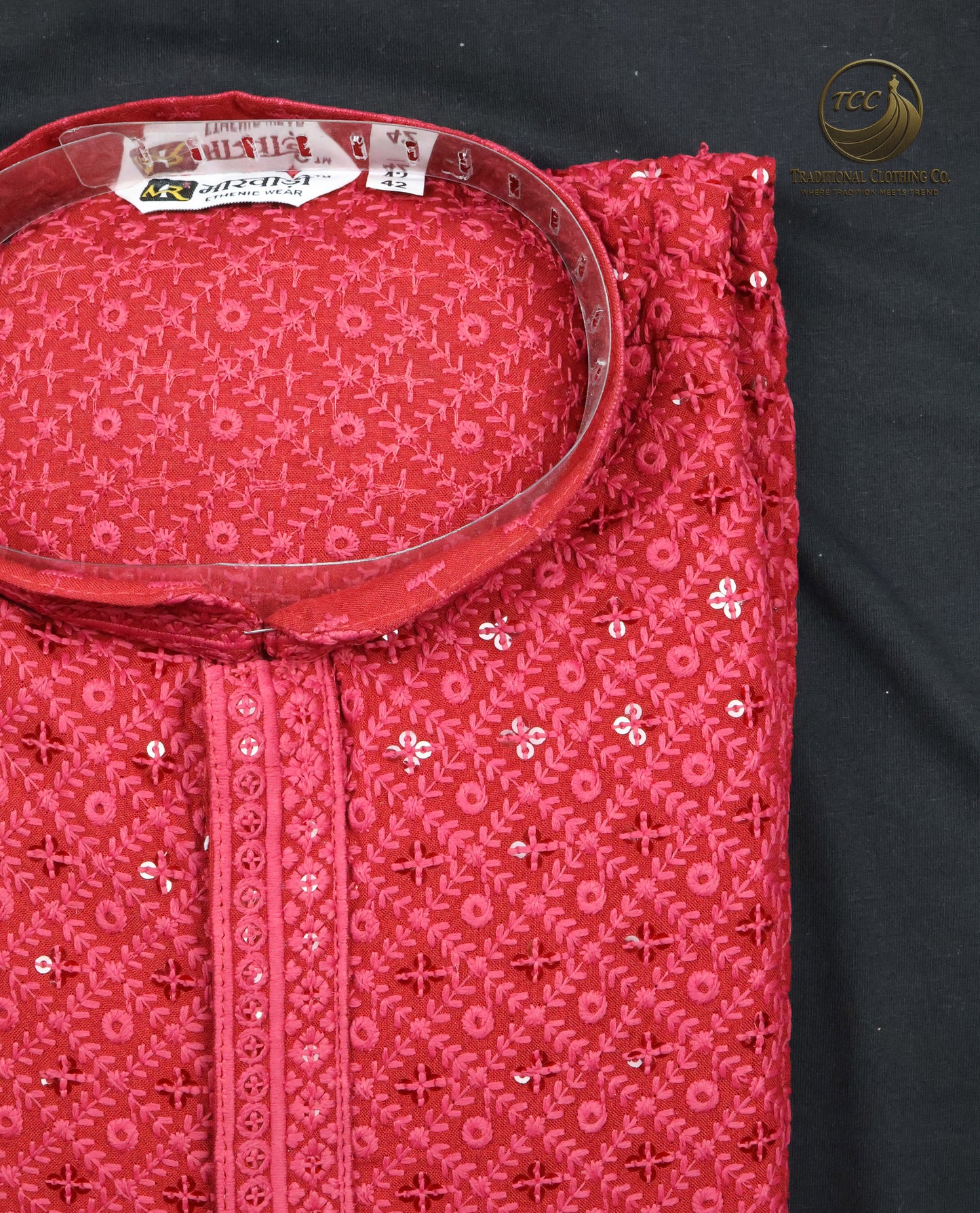 Men’s Chikan kari Kurta – Tone-on-Tone Embroidery, Formal Ethnic Wear | Available in multiple colours