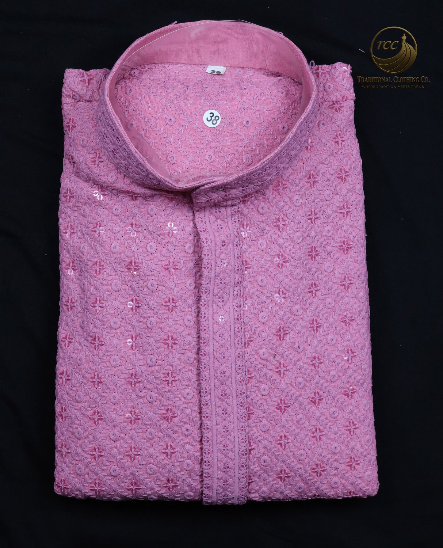 Men’s Chikan kari Kurta – Tone-on-Tone Embroidery, Formal Ethnic Wear | Available in multiple colours