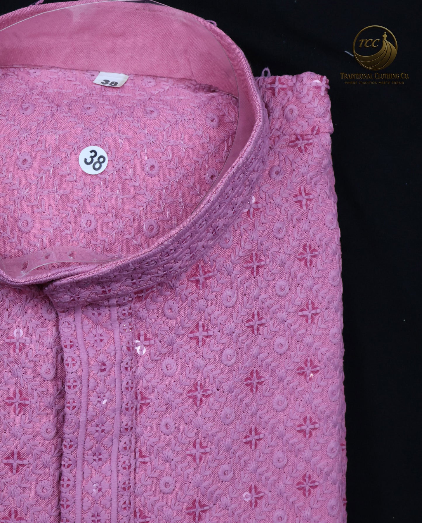 Men’s Chikan kari Kurta – Tone-on-Tone Embroidery, Formal Ethnic Wear | Available in multiple colours