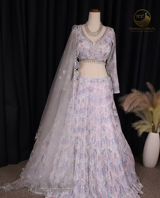 Elegant Embroidered Lehenga Choli – 3-Piece Traditional Set with Dupatta