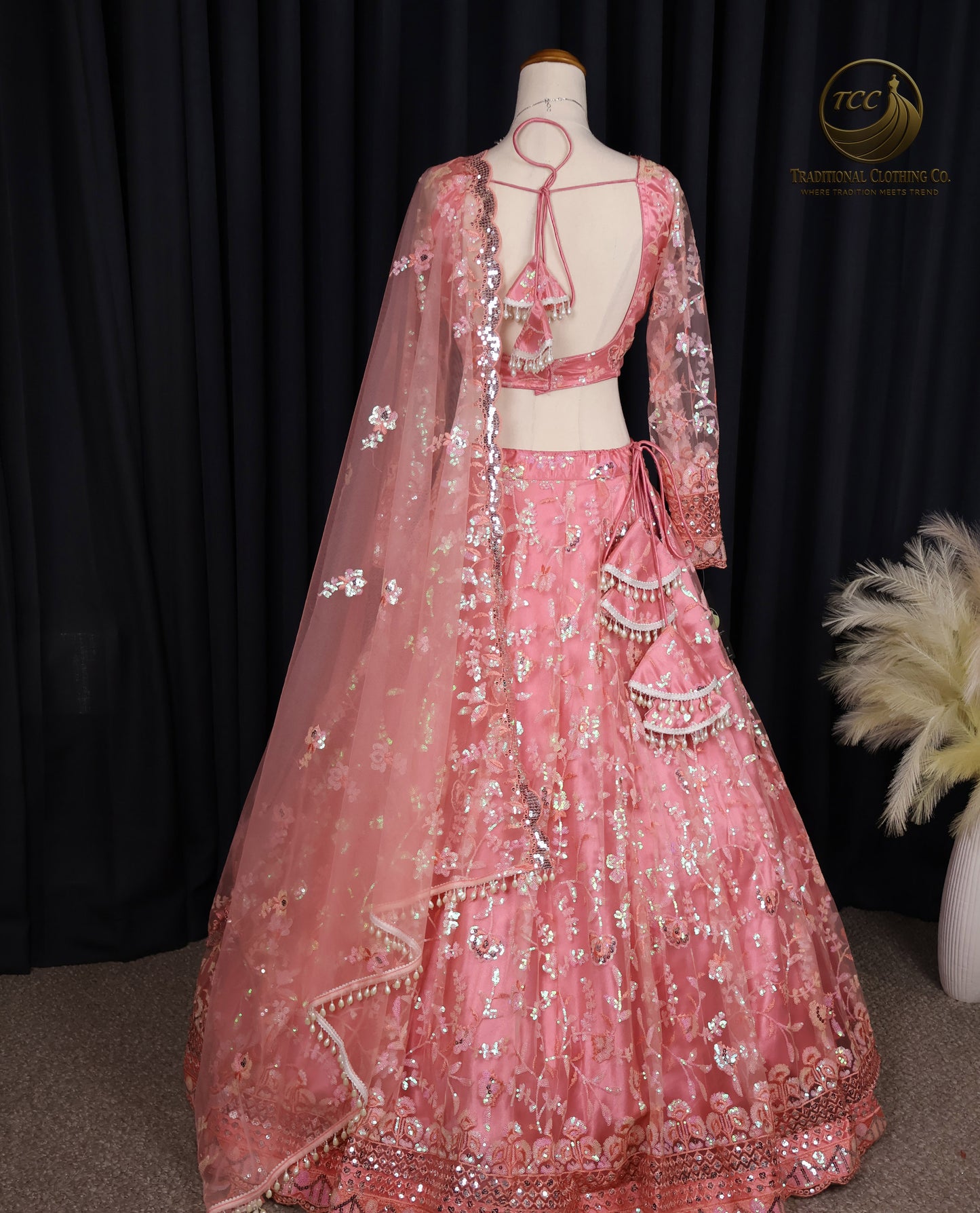 Stunning Pink Embroidered Lehenga Choli – Traditional Festive & Wedding Wear