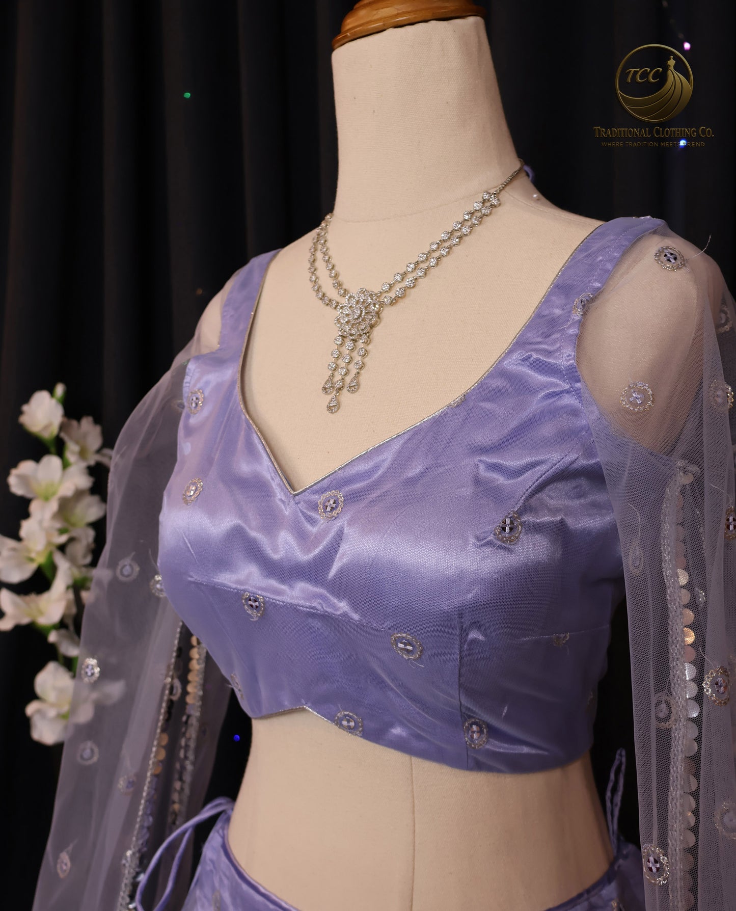 Elegant Purple Embroidered Lehenga Set – Traditional Ethnic Wear | Boutique Edition