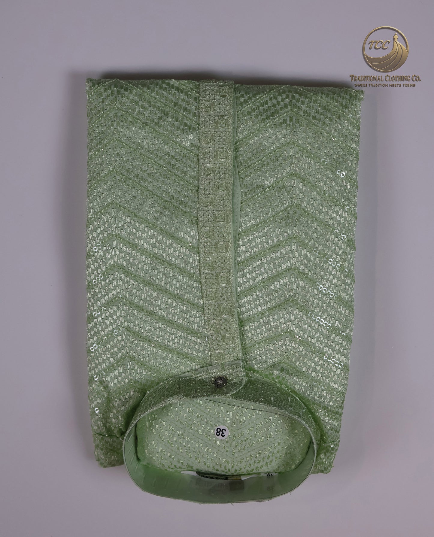 Men’s Chikan Kari Kurta – Hand Embroidered Cotton – Green, Yellow, Olive, Light Green, Red, Blue