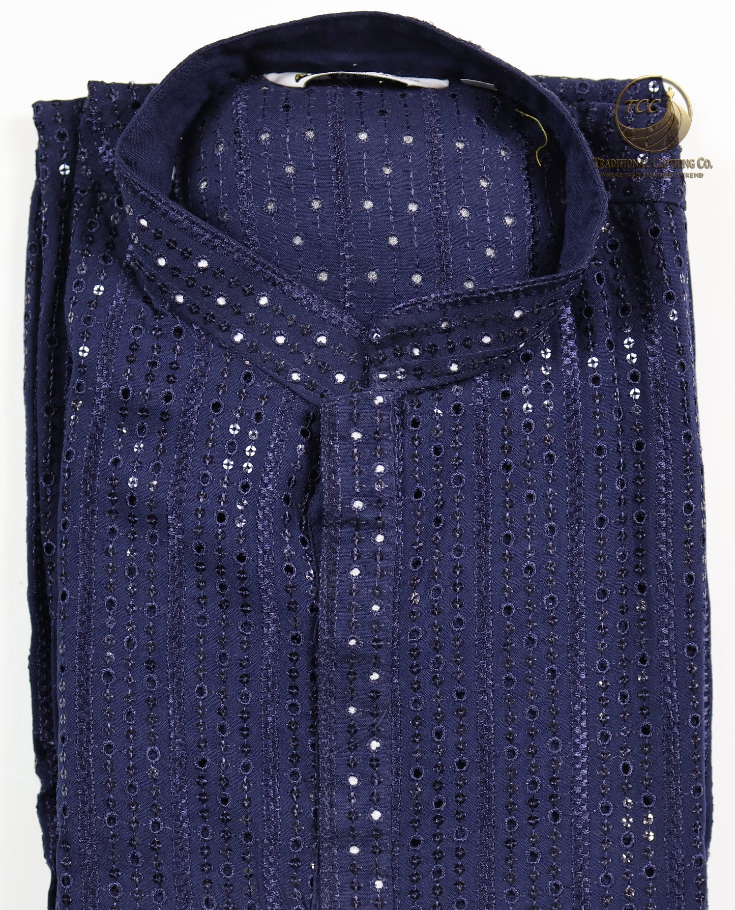 Chikankari Kurta – Elegance with Shimmer Accents | Yellow, Light Green, Peach, Dark Blue, Purple and Sky Blue