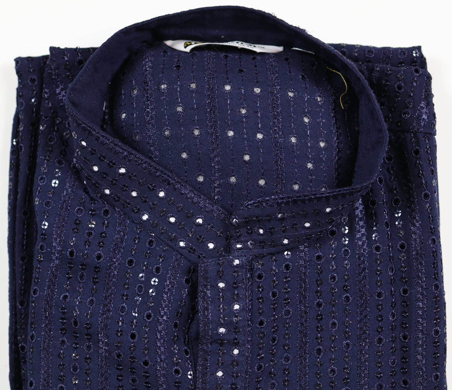 Chikankari Kurta – Elegance with Shimmer Accents | Yellow, Light Green, Peach, Dark Blue, Purple and Sky Blue
