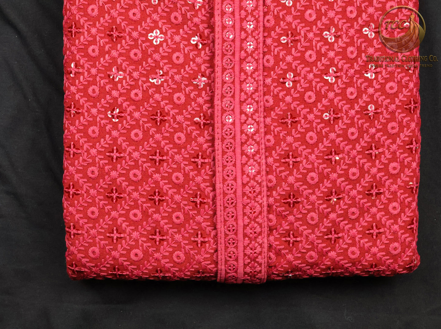 Men’s Chikan kari Kurta – Tone-on-Tone Embroidery, Formal Ethnic Wear | Available in multiple colours
